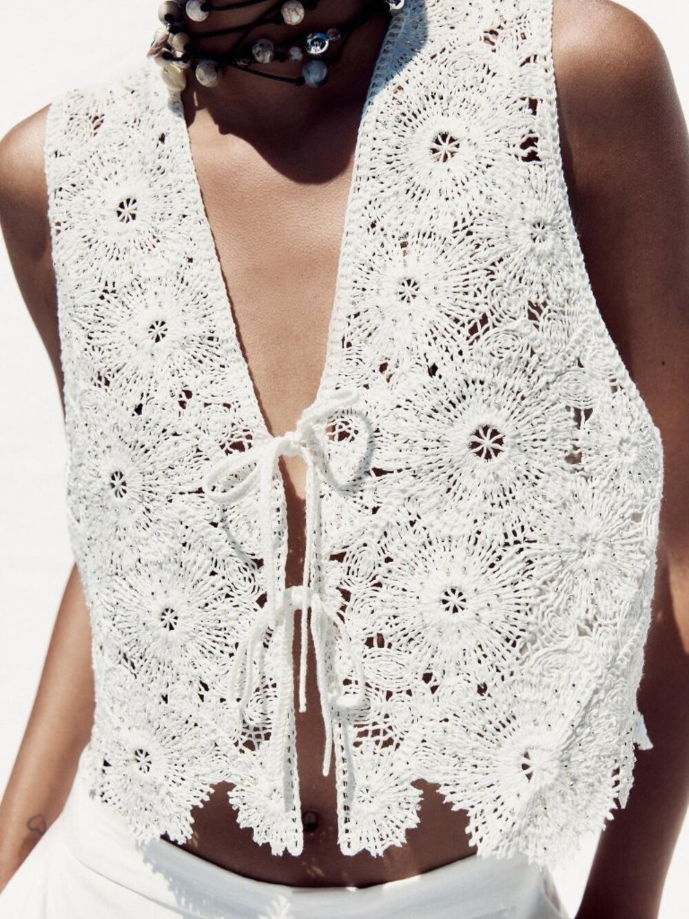 🆕 NWT Zara Crochet Vest Top | Size S
